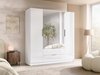 Armoire Closico Cadron II (Blanc + Blanc brillant)