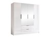 Armoire Closico Cadron II (Blanc + Blanc brillant)