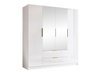 Armoire Closico Cadron II (Blanc + Blanc brillant)