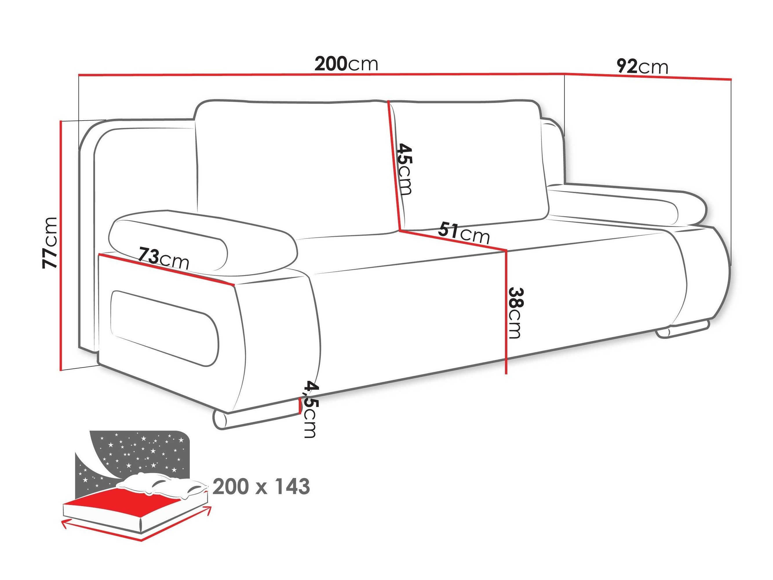 Canapé convertible Comfivo Pudor (Uttario Velvet 2956 + Uttario Velvet 2955)