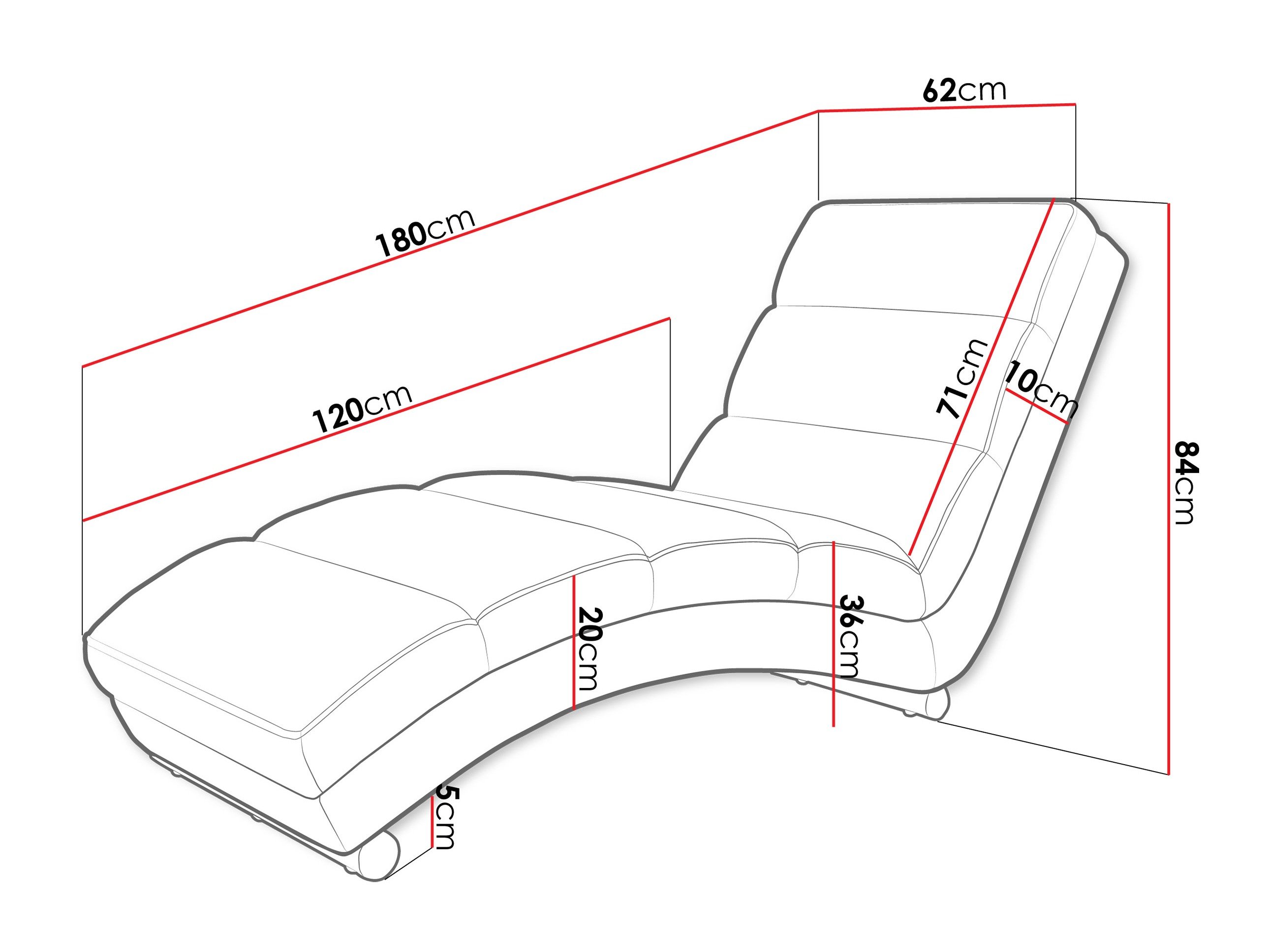 Chaise longue Comfivo Pirum (Flow 09)