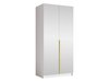 Armoire Closico Staton III (Blanc + Doré)