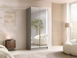 Armoire Closico Staton III (Cachemire + Doré)
