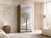 Armoire Closico Staton III (Clair bois + Noir)