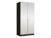 Armoire Closico Staton III (Noir + Doré)