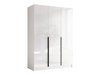 Armoire Closico Decoron I (Blanc + Blanc brillant)