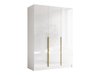 Armoire Closico Decoron I (Blanc + Blanc brillant)
