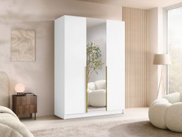 Armoire Closico Decoron II (Blanc + Doré)