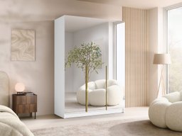 Armoire Closico Decoron III (Blanc + Doré)