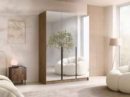 Armoire Closico Decoron III (Clair bois + Noir)