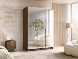 Armoire Closico Decoron III (Noyer + Doré)