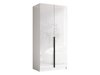 Armoire Closico Staton I (Blanc + Blanc brillant + Noir)