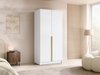 Armoire Closico Staton I (Blanc + Doré)