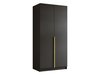 Armoire Closico Staton I (Noir + Doré)