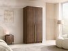 Armoire Closico Staton I (Noyer + Doré)