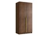 Armoire Closico Staton I (Noyer + Doré)
