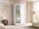 Armoire Closico Staton II (Blanc + Doré)