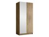 Armoire Closico Staton II (Clair bois + Doré)