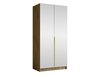 Armoire Closico Staton III (Clair bois + Doré)