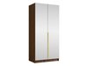 Armoire Closico Staton III (Noyer + Doré)