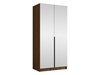 Armoire Closico Staton III (Noyer + Noir)