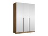 Armoire Closico Decoron III (Clair bois + Noir)