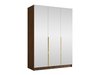 Armoire Closico Decoron III (Noyer + Doré)