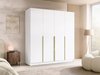 Armoire Closico Navor I (Blanc + Doré)