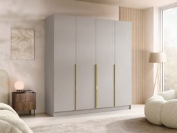 Armoire Closico Navor I (Cachemire + Doré)