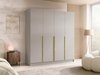 Armoire Closico Navor I (Cachemire + Doré)