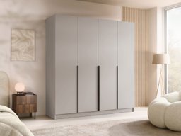 Armoire Closico Navor I (Cachemire + Noir)