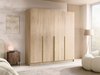 Armoire Closico Navor I (Clair bois + Doré)