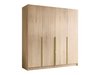 Armoire Closico Navor I (Clair bois + Doré)