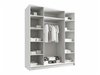 Armoire Closico Navor II (Blanc + Noir)