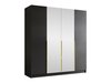 Armoire Closico Navor II (Noir + Doré)