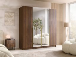 Armoire Closico Navor II (Noyer + Doré)