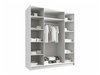 Armoire Closico Navor III (Blanc + Noir)