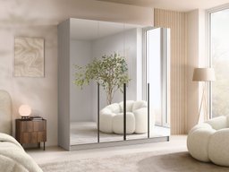 Armoire Closico Navor III (Cachemire + Noir)