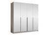 Armoire Closico Navor III (Cachemire + Noir)