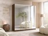 Armoire Closico Navor III (Noyer + Doré)