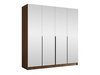Armoire Closico Navor III (Noyer + Noir)