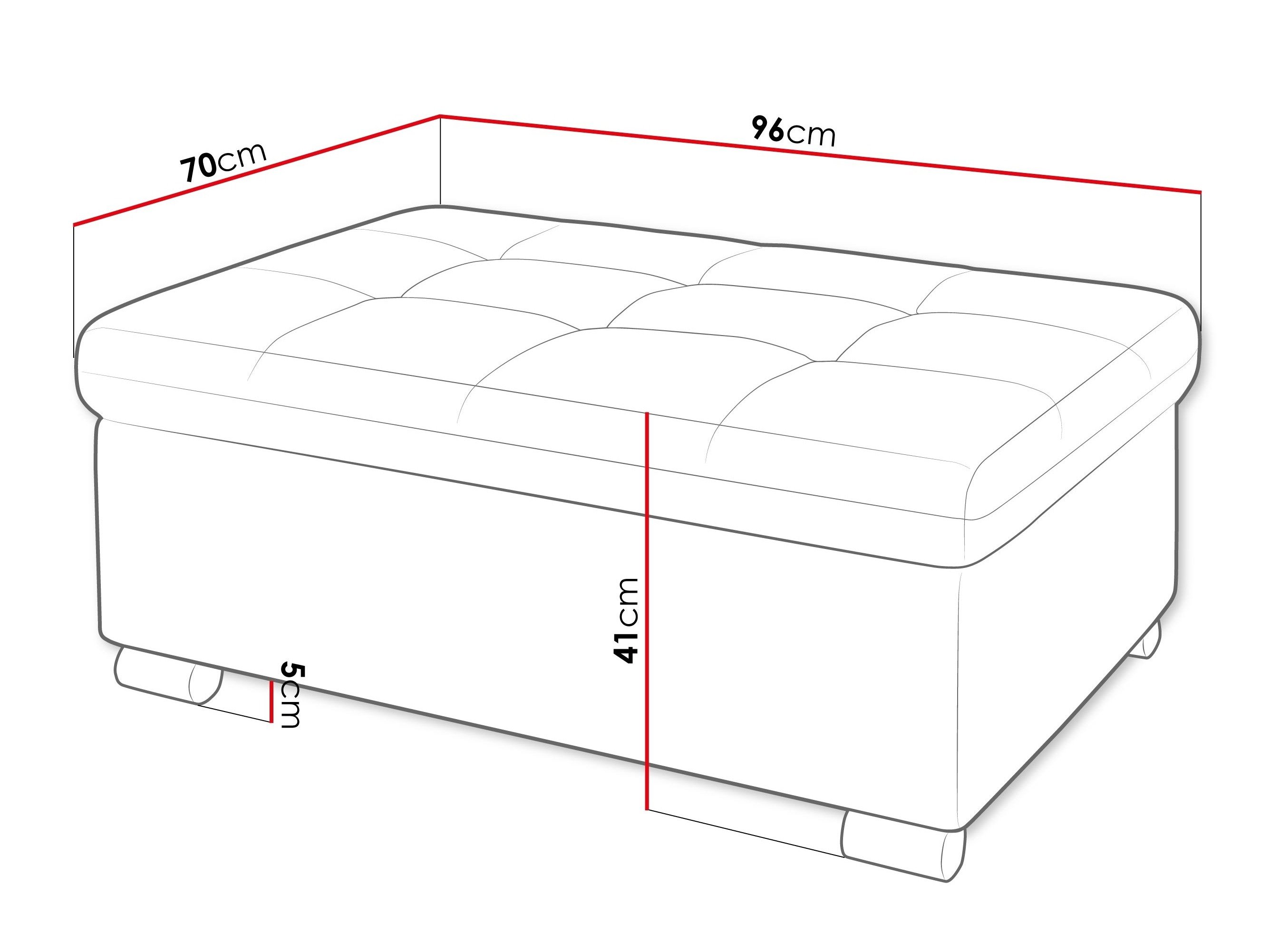 Banc rembourré Comfivo Gemma I (Poso 06)