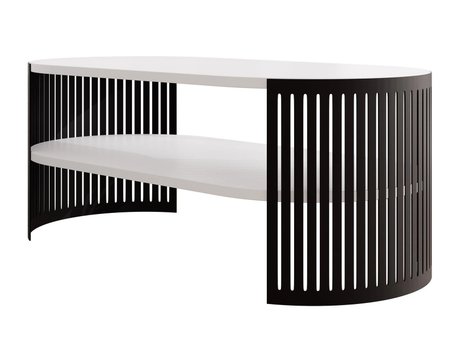 Table basse Civer III (Noir + Blanc)