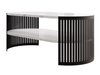 Table basse Civer III (Noir + Marbre blanc)