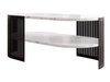 Table basse Civer VI (Noir + Marbre blanc)