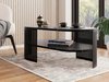 Table basse Civer VI (Noir + Marbre noir)