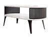 Table basse Vitum III (Noir + Marbre blanc)