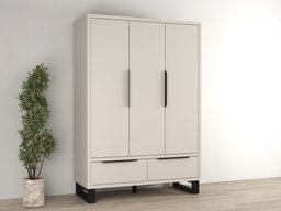 Armoire Avicavu 121 (Cachemire + Noir)