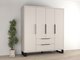 Armoire Avicavu 122 (Cachemire + Noir)