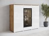 Buffet Mirfivo 103 (Chêne wotan + Blanc brillant)